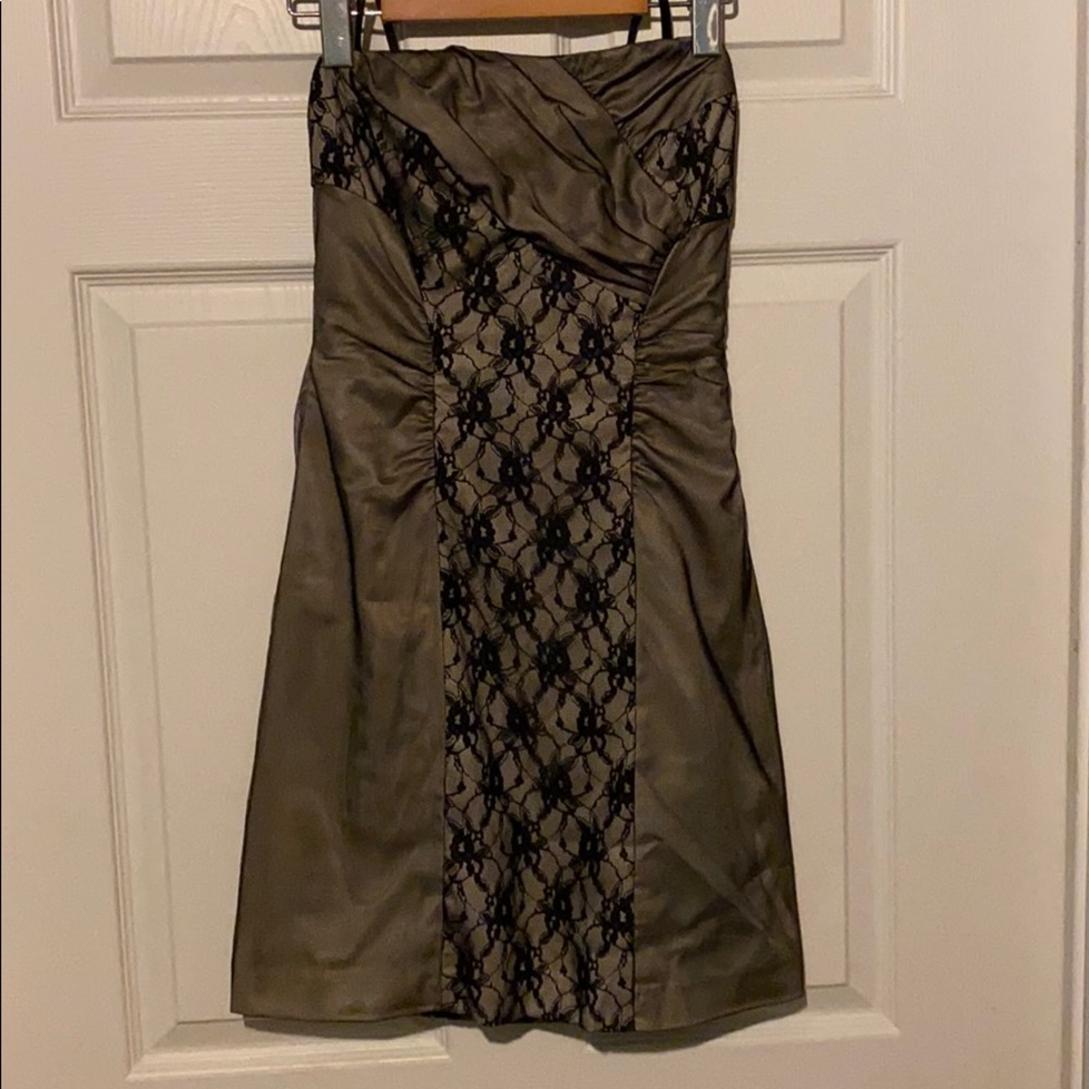 3 FOR $25 🛍 Grey & Black Lace Formal Dress